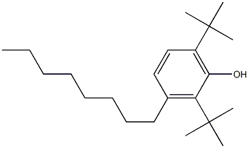 2,6-Di-tert-butyl-3-octylphenol Struktur