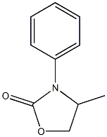 3-Phenyl-4-methyloxazolidine-2-one Struktur