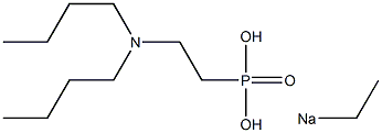 2-(Dibutylamino)ethylphosphonic acid ethyl=sodium ester salt Struktur