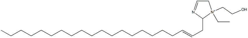 1-Ethyl-2-(2-henicosenyl)-1-(2-hydroxyethyl)-3-imidazoline-1-ium Struktur