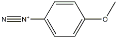 4-Methoxybenzenediazonium Struktur