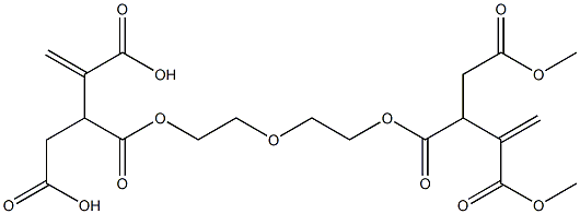 3,3'-[Oxybisethylenebis(oxycarbonyl)]bis(1-butene-2,4-dicarboxylic acid dimethyl) ester Struktur