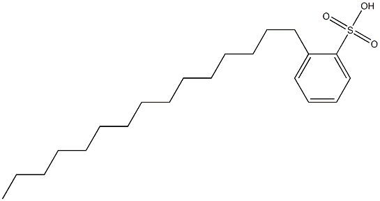 2-Pentadecylbenzenesulfonic acid Struktur