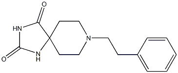 8-Phenethyl-1,3,8-triazaspiro[4.5]decane-2,4-dione Struktur