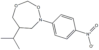 2-(4-Nitrophenyl)-4-isopropyl-tetrahydro-1,6,2-dioxazepine Struktur