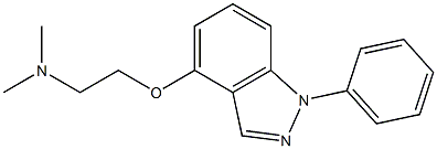 1-Phenyl-4-[2-(dimethylamino)ethoxy]-1H-indazole Struktur