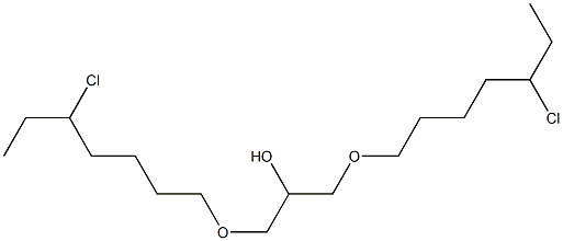 1,3-Bis(5-chloroheptyloxy)-2-propanol Struktur