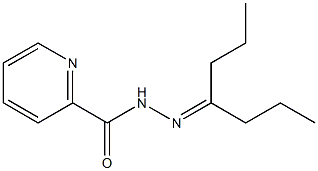 4-Heptanone 2-pyridinylcarbonyl hydrazone Struktur