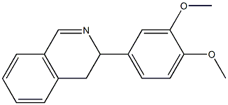 3-(3,4-Dimethoxyphenyl)-3,4-dihydroisoquinoline Struktur