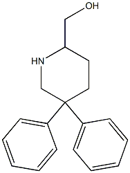 5,5-Diphenylpiperidine-2-methanol Struktur