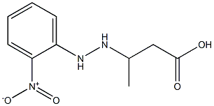 3-[2-(o-Nitrophenyl)hydrazino]butyric acid Struktur