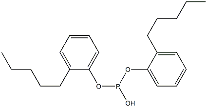 Phosphorous acid di(2-pentylphenyl) ester Struktur