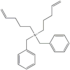 Di(4-pentenyl)dibenzylaminium Struktur