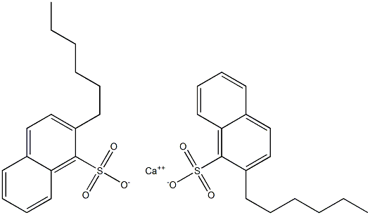 Bis(2-hexyl-1-naphthalenesulfonic acid)calcium salt Struktur