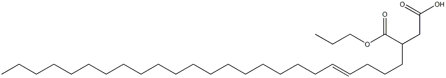 3-(4-Tetracosenyl)succinic acid 1-hydrogen 4-propyl ester Struktur