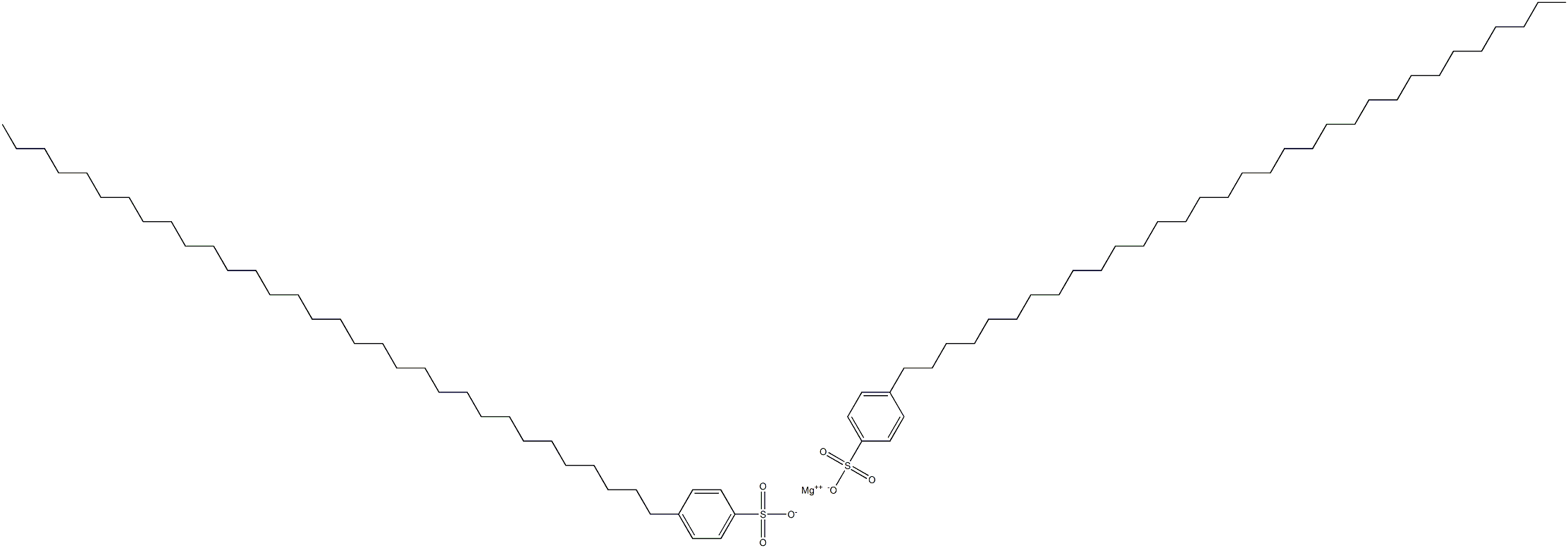 Bis[4-(dotriacontan-1-yl)benzenesulfonic acid]magnesium salt Struktur