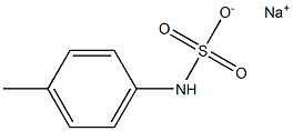 4-Methylphenylsulfamic acid sodium salt Struktur