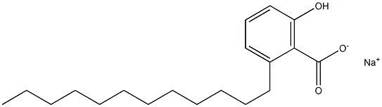 2-Dodecyl-6-hydroxybenzoic acid sodium salt Struktur