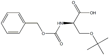 O-(1,1-Dimethylethyl)-N-[(phenylmethoxy)carbonyl]-D-serine Struktur