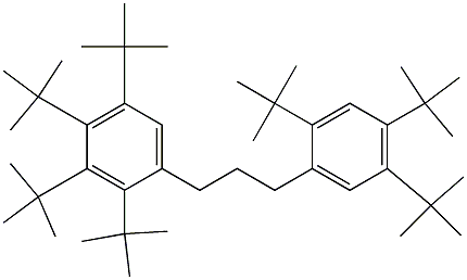 1-(2,3,4,5-Tetra-tert-butylphenyl)-3-(2,4,5-tri-tert-butylphenyl)propane Struktur