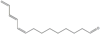 (9Z,11E)-9,11,13-Tetradecatrien-1-al Struktur