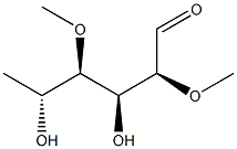 2-O,4-O-Dimethyl-D-rhamnose Struktur