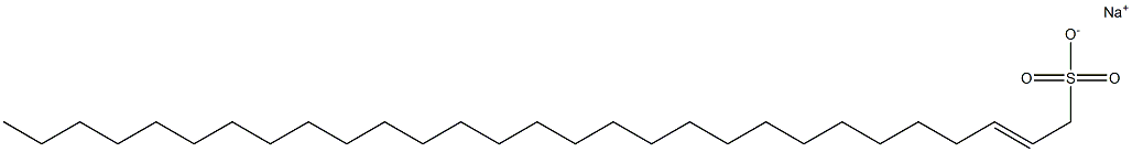 2-Nonacosene-1-sulfonic acid sodium salt Struktur