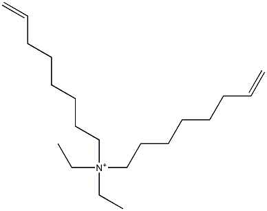 N,N-Diethyl-N,N-di(7-octenyl)aminium Struktur