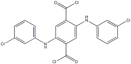 2,5-Bis(3-chloroanilino)terephthaloyl dichloride Struktur