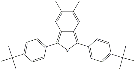 1,3-Di[p-(tert-butyl)phenyl]-5,6-dimethylbenzo[c]thiophene Struktur