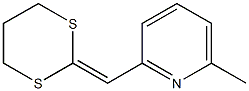 2-(6-Methyl-2-pyridylmethylene)-1,3-dithiane Struktur