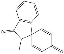 2'-Methylspiro[2,5-cyclohexadiene-1,1'-[1H]indene]-3',4(2'H)-dione Struktur