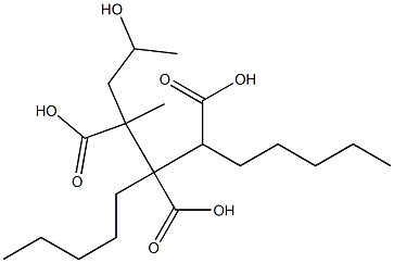 Butane-1,2,3-tricarboxylic acid 3-(2-hydroxypropyl)1,2-dipentyl ester Struktur