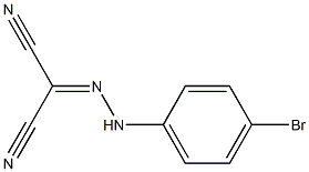 2-[2-(4-Bromophenyl)hydrazono]malononitrile Struktur