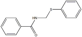 N-(Phenylthiomethyl)benzamide Struktur