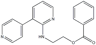 Benzoic acid 2-[(3,4'-bipyridin-6-yl)amino]ethyl ester Struktur