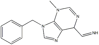 (3-Methyl-9-benzyl-3,6-dihydro-9H-purine)-6-methanimine Struktur