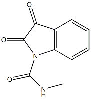 N-Methyl-2,3-dihydro-2,3-dioxo-1H-indole-1-carboxamide Struktur