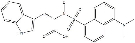 D,L-Dansyltryptophan Struktur