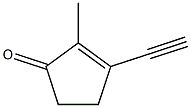 3-Ethynyl-2-methyl-2-cyclopenten-1-one Struktur