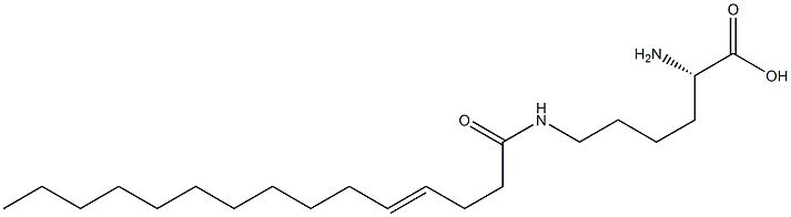 N6-(4-Pentadecenoyl)lysine Struktur