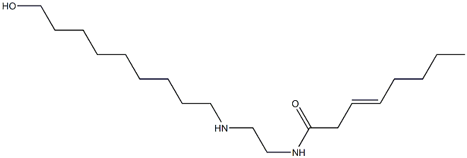 N-[2-[(9-Hydroxynonyl)amino]ethyl]-3-octenamide Struktur