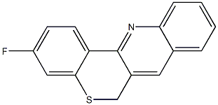 3-Fluoro-6H-[1]benzothiopyrano[4,3-b]quinoline Struktur