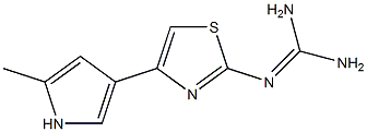 N-(Diaminomethylene)-4-(2-methyl-1H-pyrrole-4-yl)thiazole-2-amine Struktur