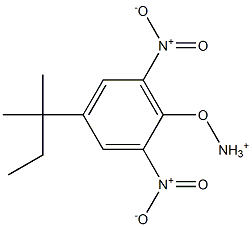 2,6-Dinitro-4-(tert-pentyl)phenyloxyaminium Struktur