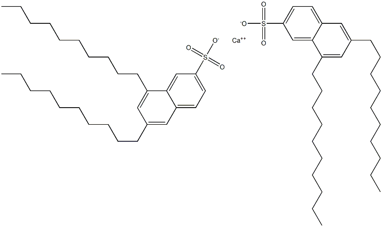 Bis(6,8-didecyl-2-naphthalenesulfonic acid)calcium salt Struktur