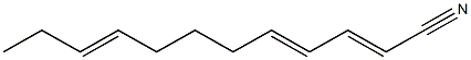 2,4,9-Dodecatrienenitrile Struktur