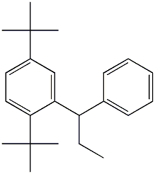 1-(2,5-Di-tert-butylphenyl)-1-phenylpropane Struktur