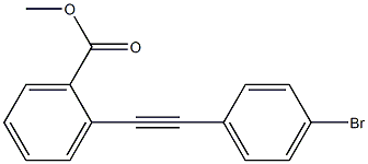 2-(4-Bromophenylethynyl)benzoic acid methyl ester Struktur