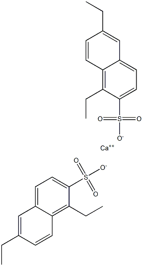 Bis(1,6-diethyl-2-naphthalenesulfonic acid)calcium salt Struktur